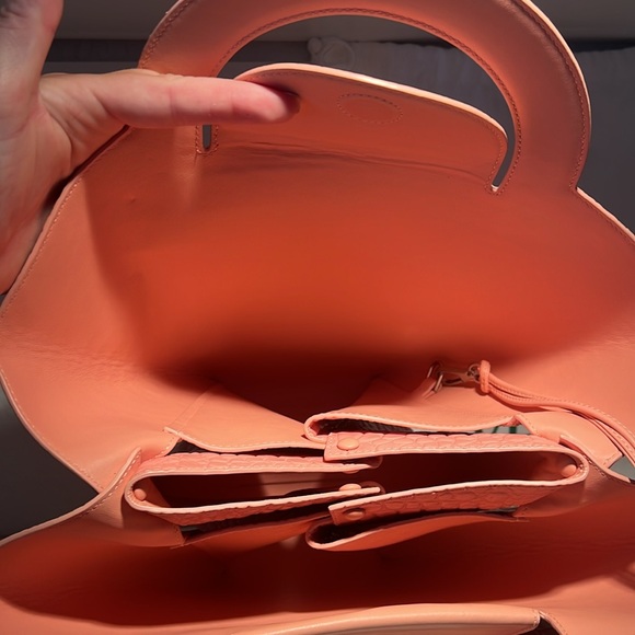 Bottega Veneta doll top handle crocodile embossed hand bag - Picture 6 of 11